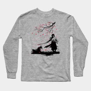 Samurai Warrior Long Sleeve T-Shirt